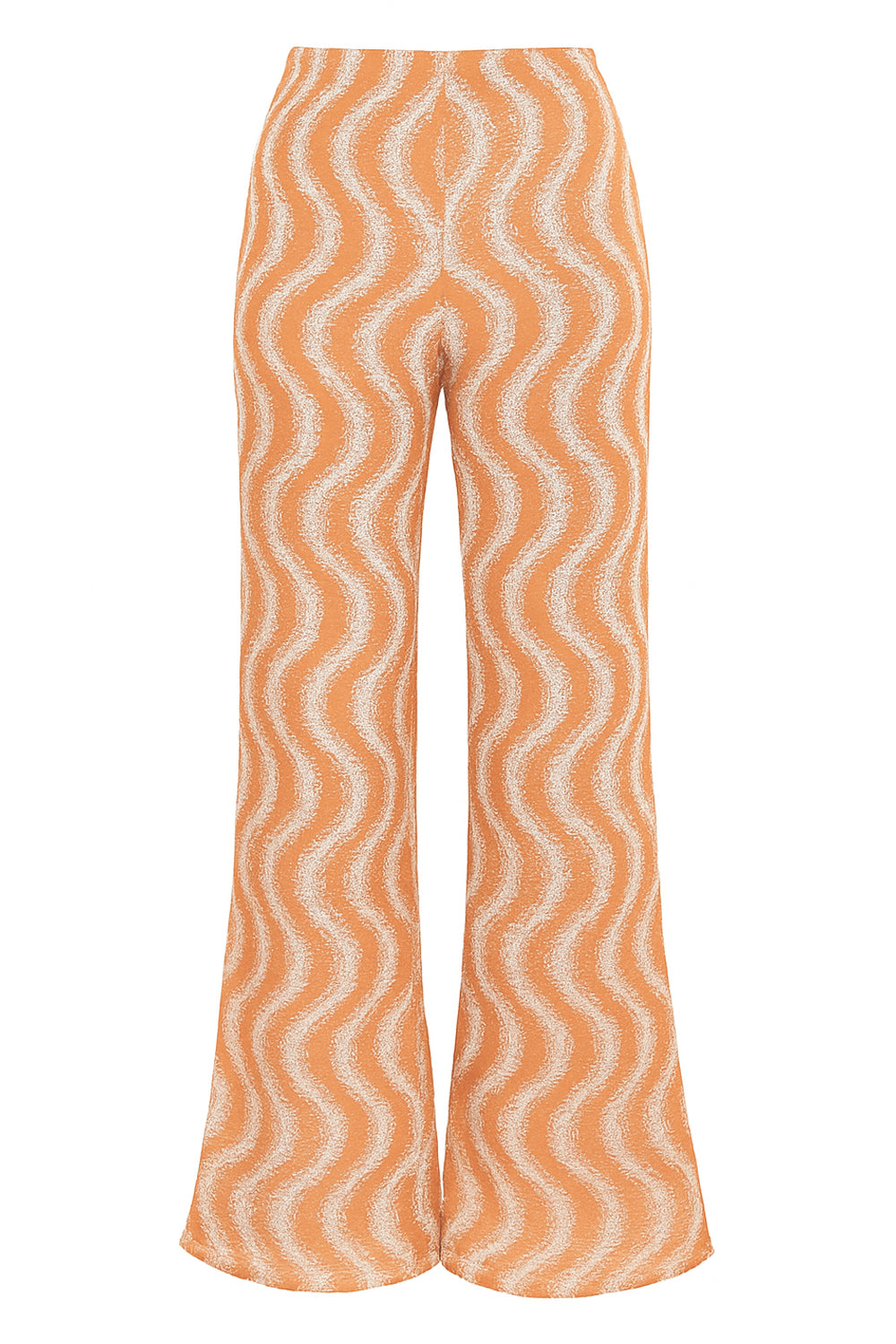 COTAZUR Pantalone in maglia crochet motivo onde