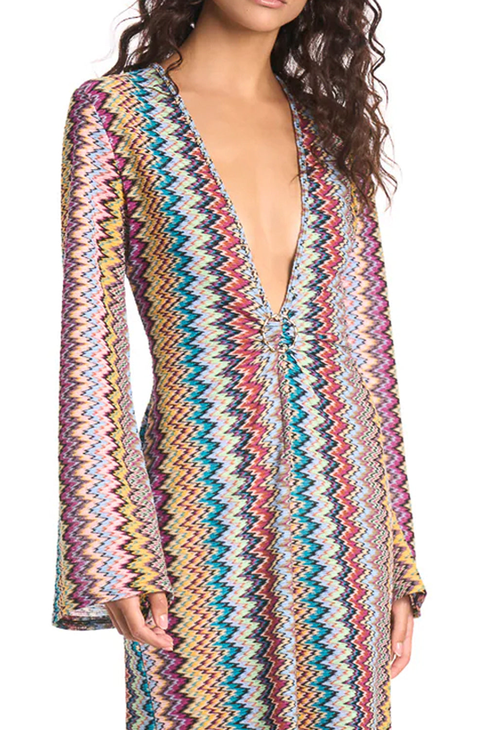 COTAZUR Abito lungo zigzag Uncategorized COTAZUR