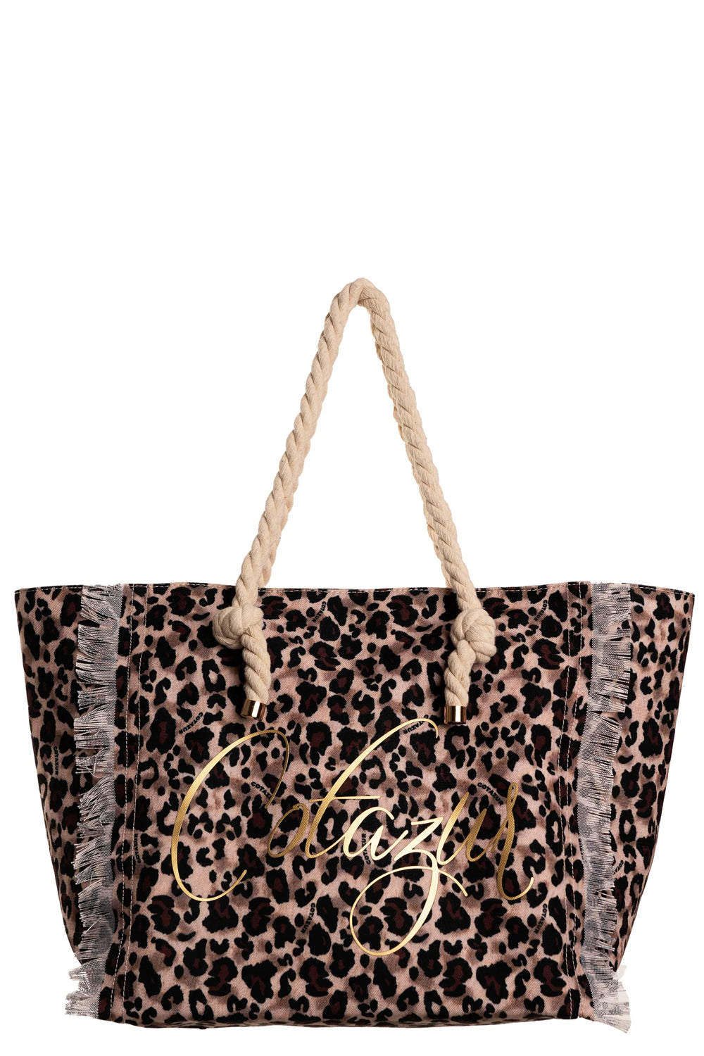 COTAZUR Borsa in canvas con logo Uncategorized COTAZUR
