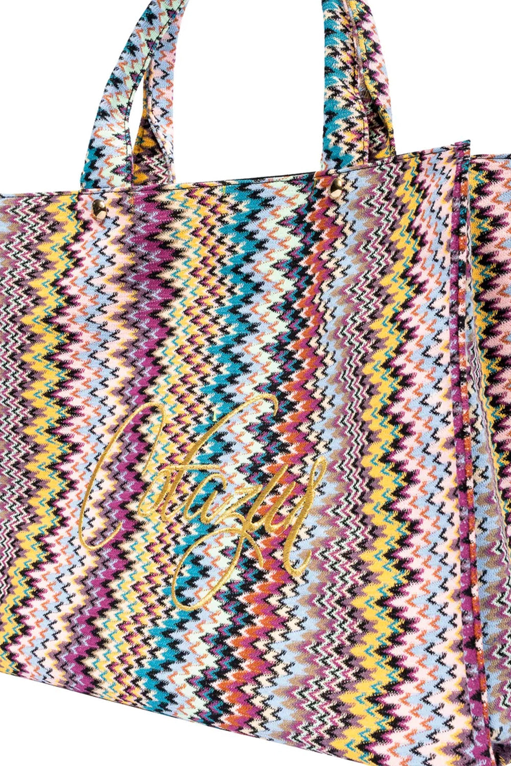 COTAZUR Shopper in maglia zigzag Uncategorized COTAZUR