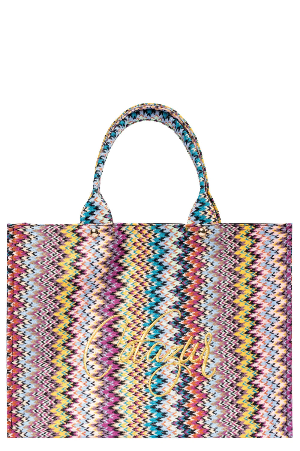 COTAZUR Shopper in maglia zigzag Uncategorized COTAZUR