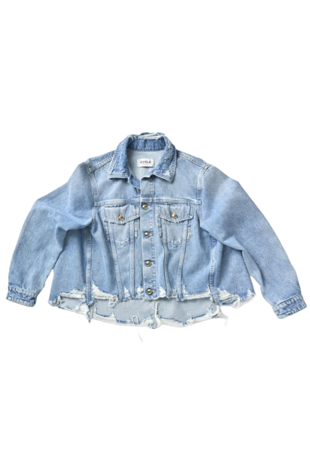 CYCLE Giubbotto Crop Hailey in denim