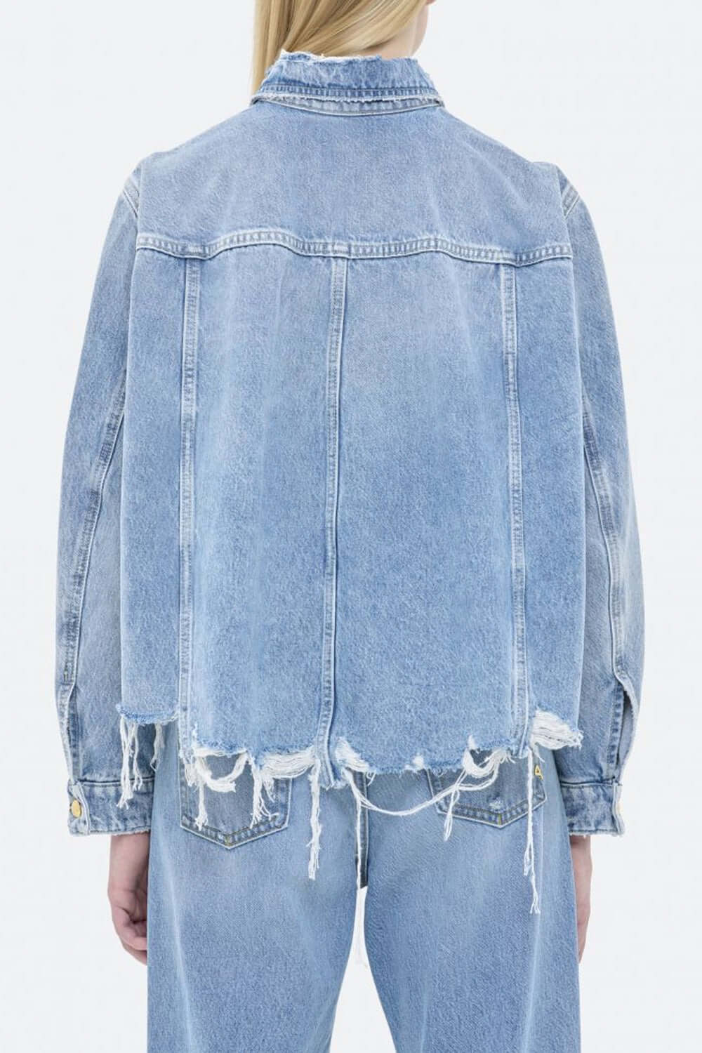 CYCLE Giubbotto Crop Hailey in denim