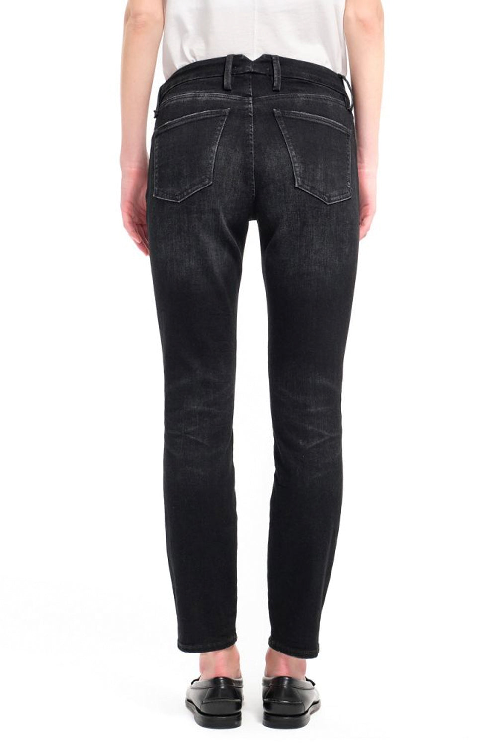 Jeans CYCLE Brigitte: Taglio Skinny in Denim Nero Vintage