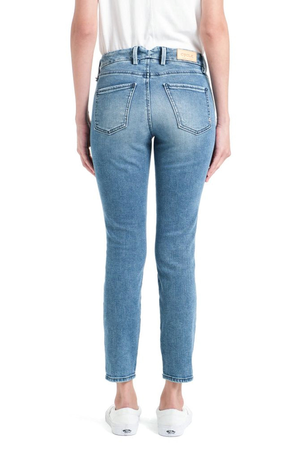 CYCLE Jeans Brigitte: Skinny Ankle Vintage Riparata - Colore Bianco