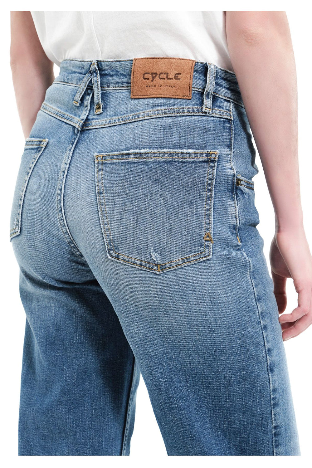 Jeans CYCLE Diana: Vita Media, Gamba Dritta e Volume