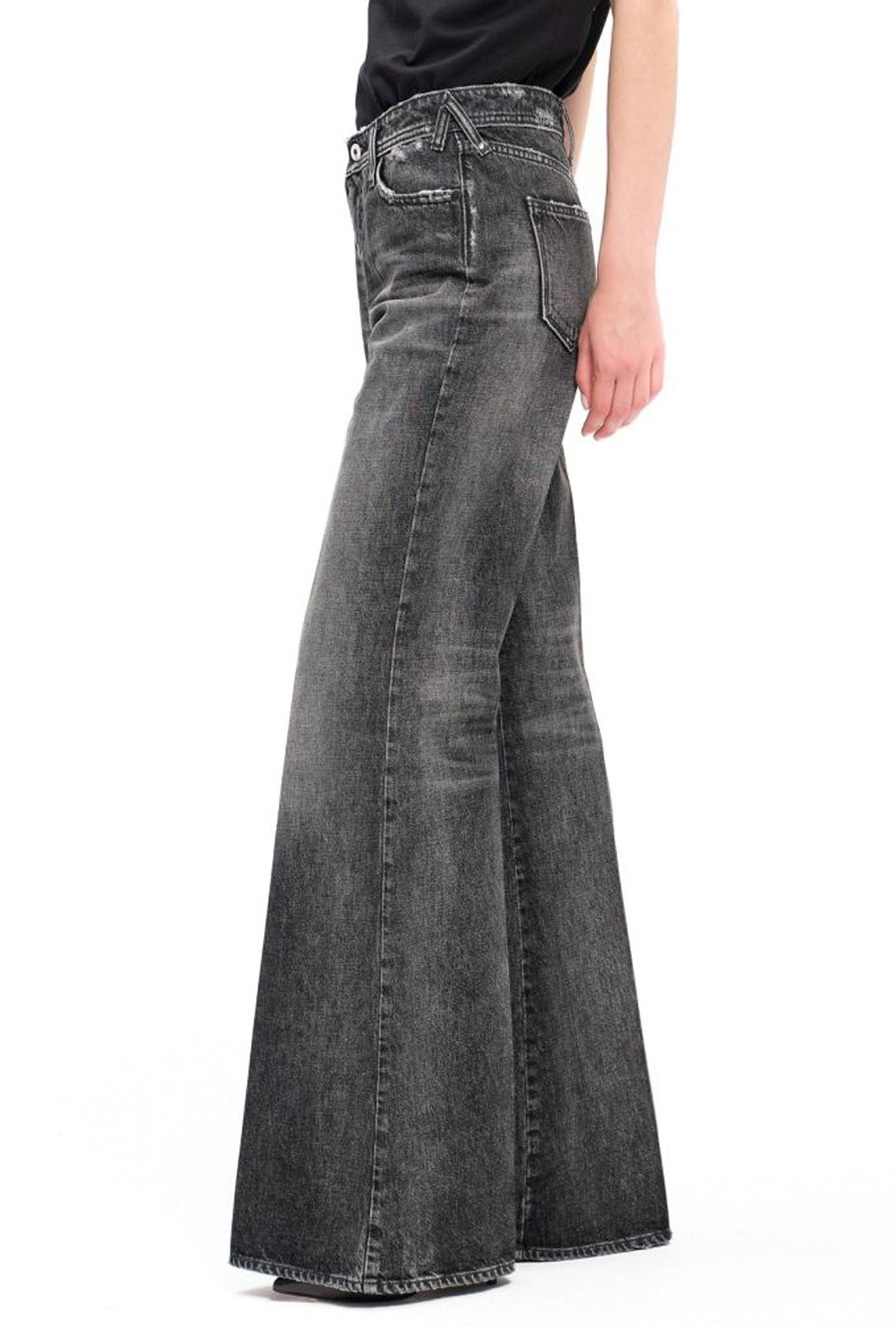 CYCLE Jeans Vita Alta con Fondo Zampa