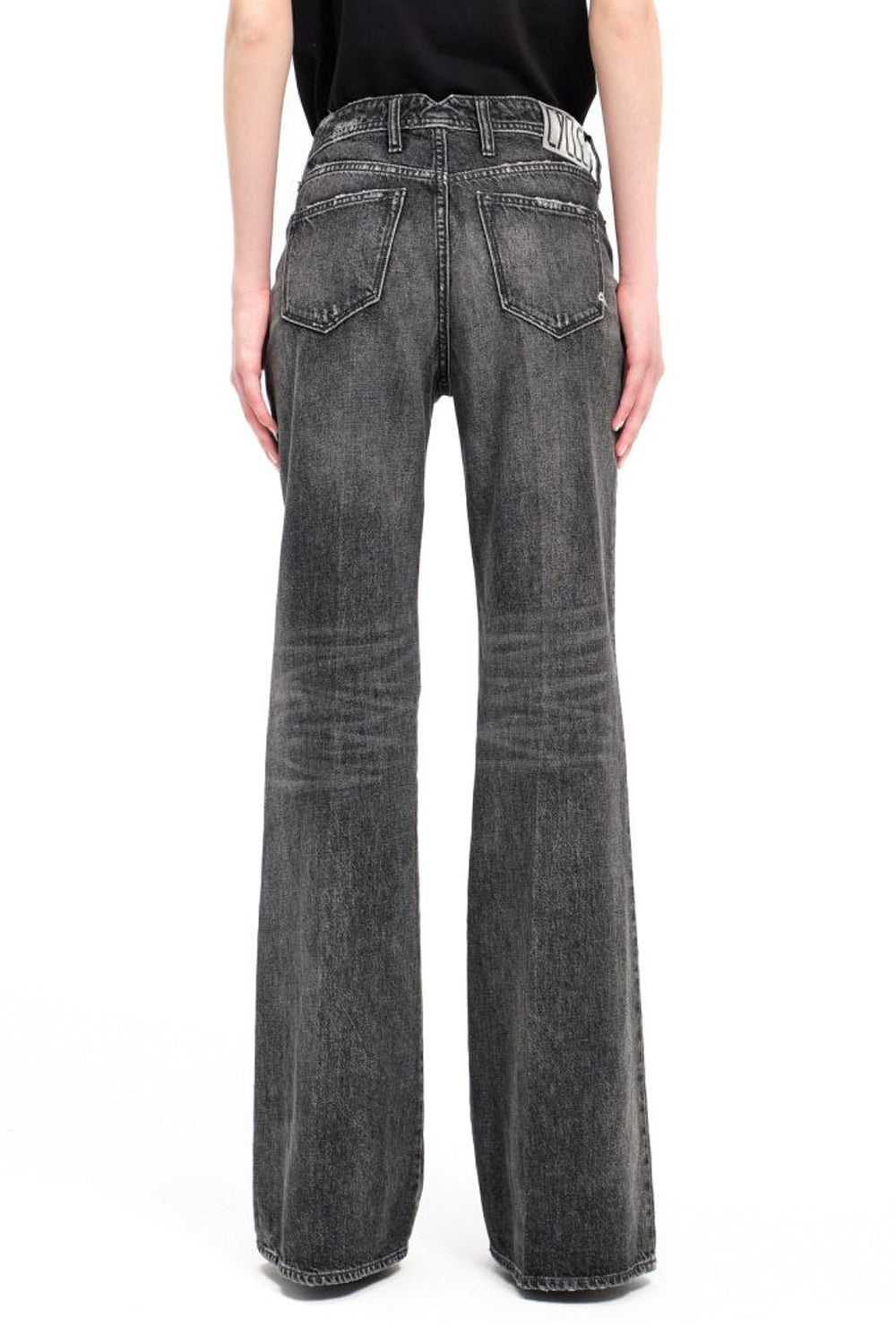 CYCLE Jeans Vita Alta con Fondo Zampa