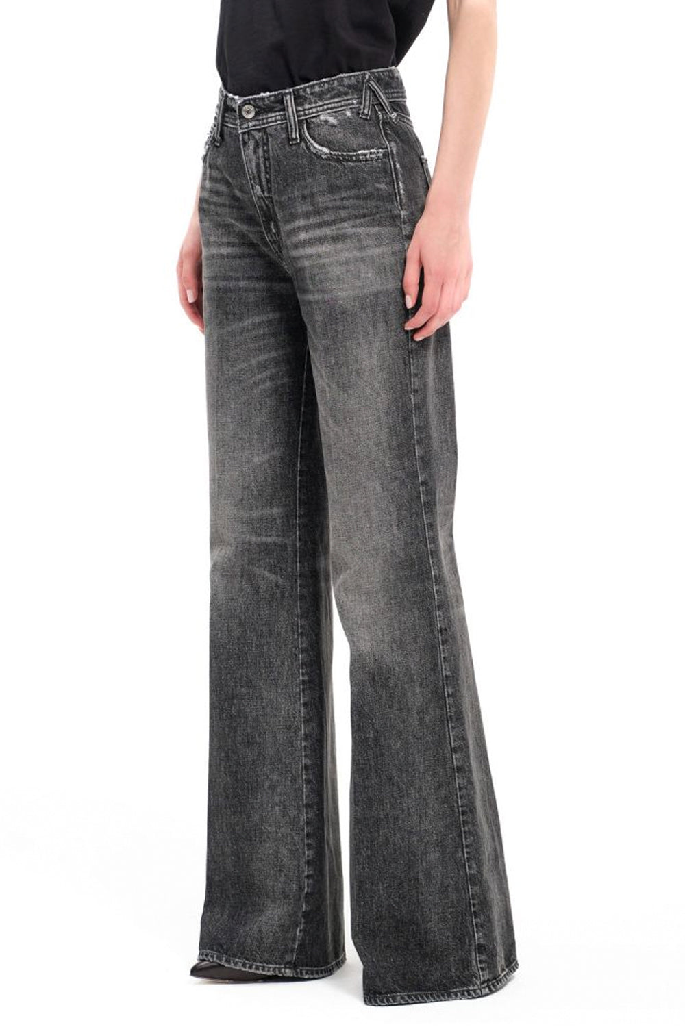 CYCLE Jeans Vita Alta con Fondo Zampa