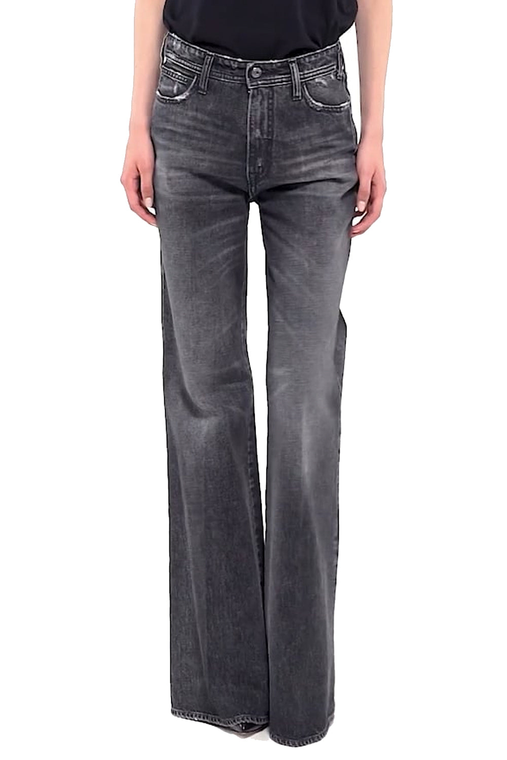 CYCLE Jeans Vita Alta con Fondo Zampa