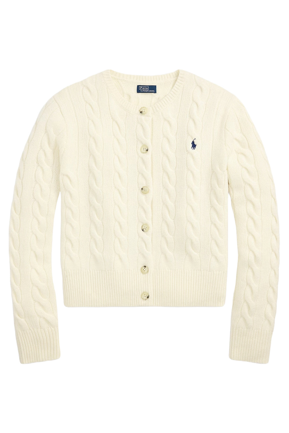 POLO RALPH LAUREN Cardigan a trecce in lana e cashmere