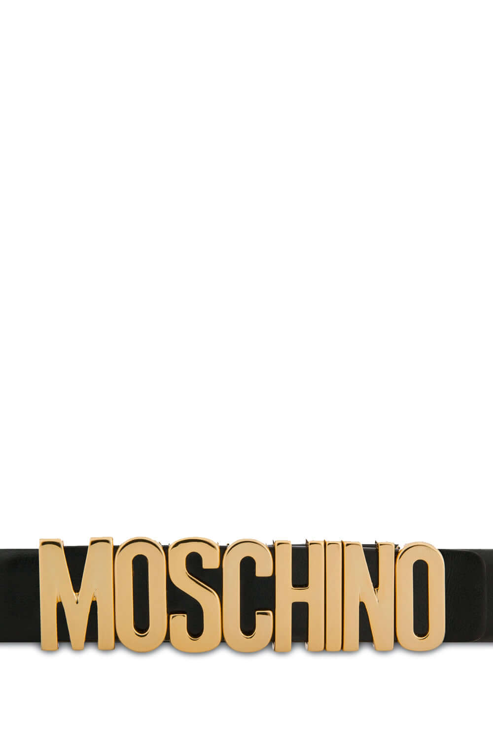 MOSCHINO Cintura piccola con lettering lucido