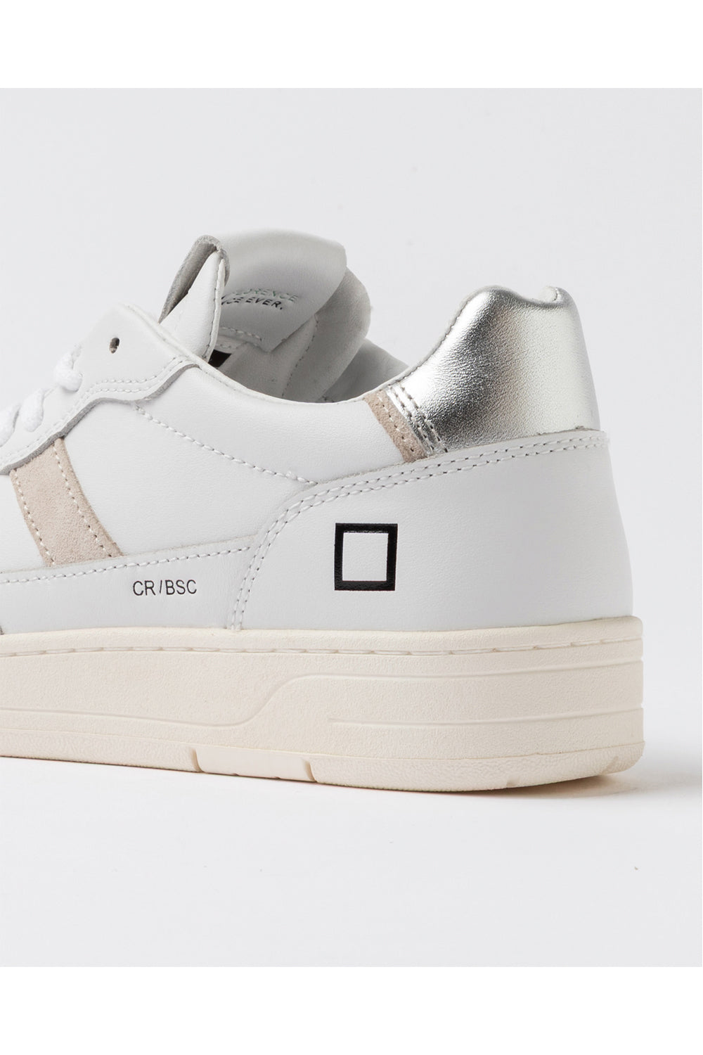 D.A.T.E. Scarpe Court 2.0 Basic White Silver