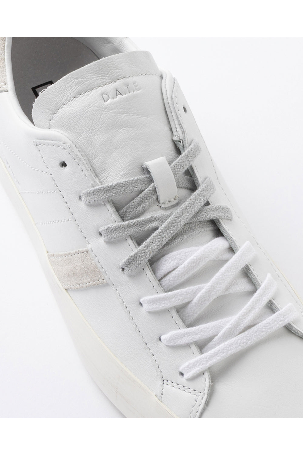 D.A.T.E. Scarpe Hill Low Calf White
