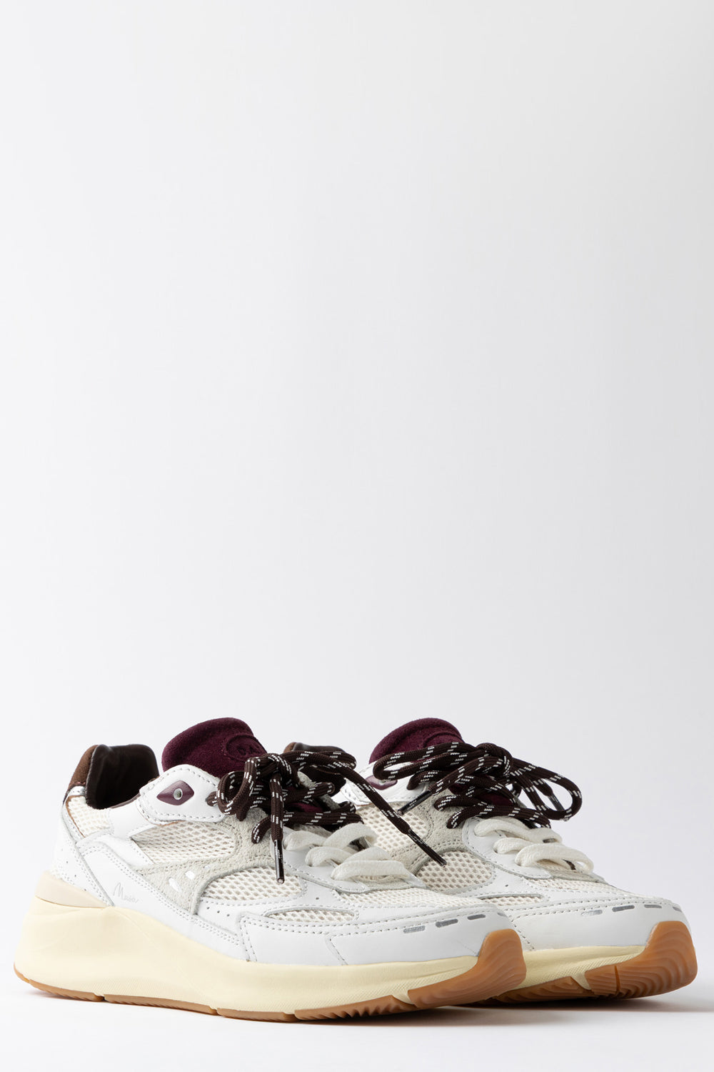 D.A.T.E. Sneakers Musa HF in bianco e marrone