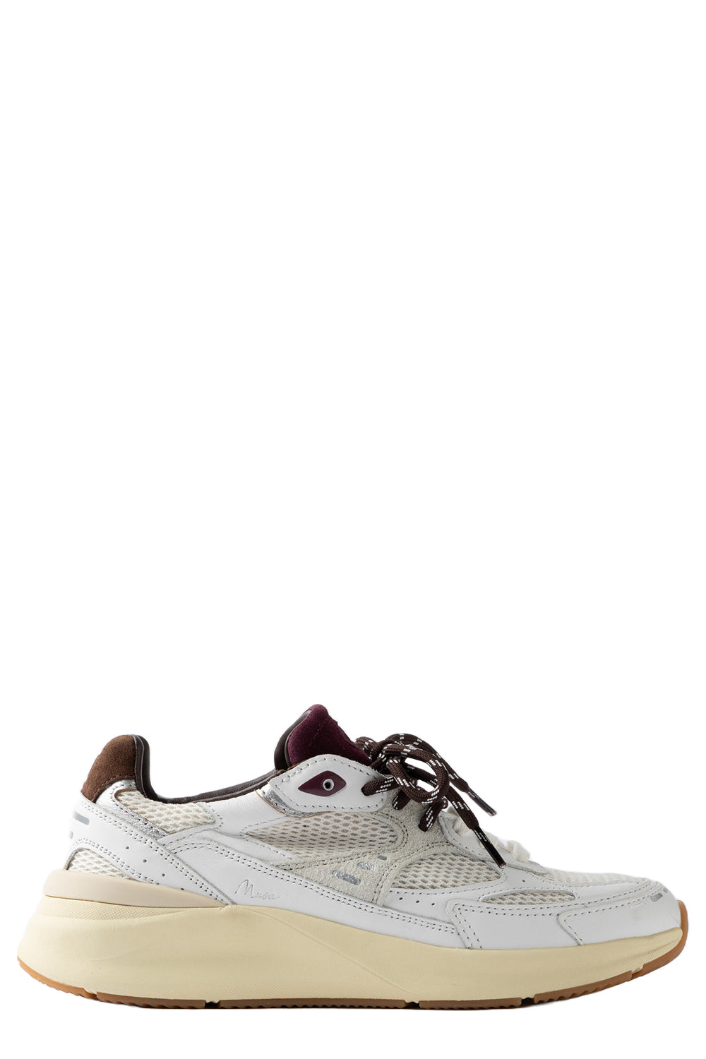 D.A.T.E. Sneakers Musa HF in bianco e marrone