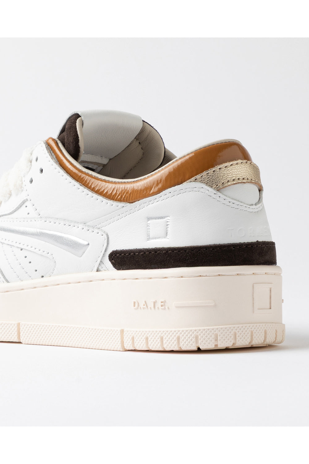 D.A.T.E. Sneakers Torneo Colored in bianco e cuoio