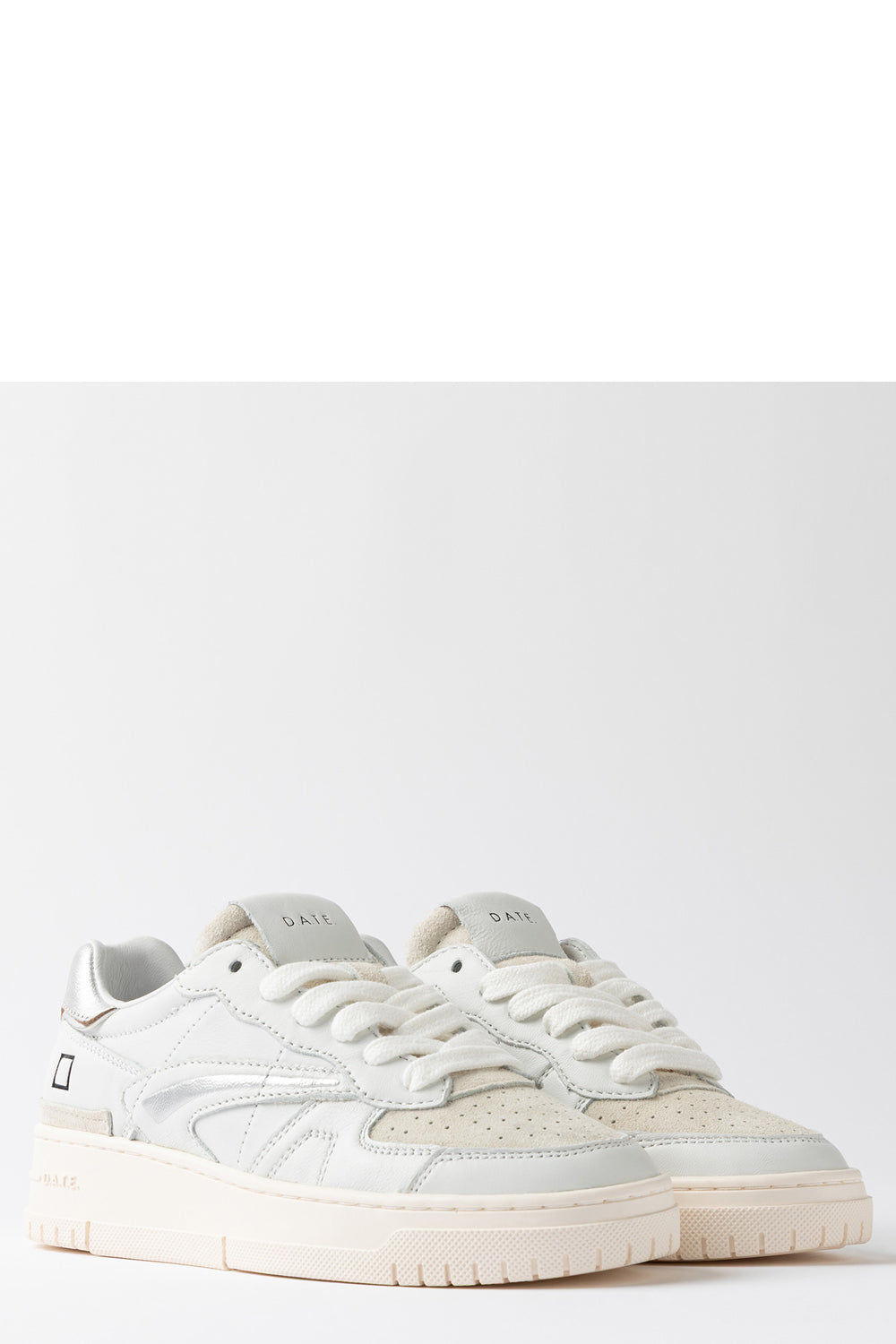 D.A.T.E. Torneo Pure Calf in bianco e argento