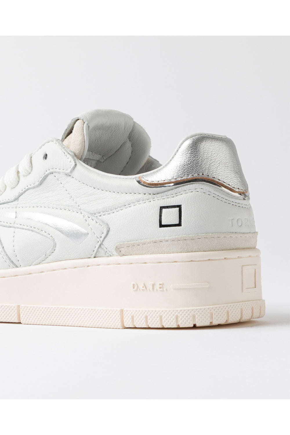 D.A.T.E. Torneo Pure Calf in bianco e argento
