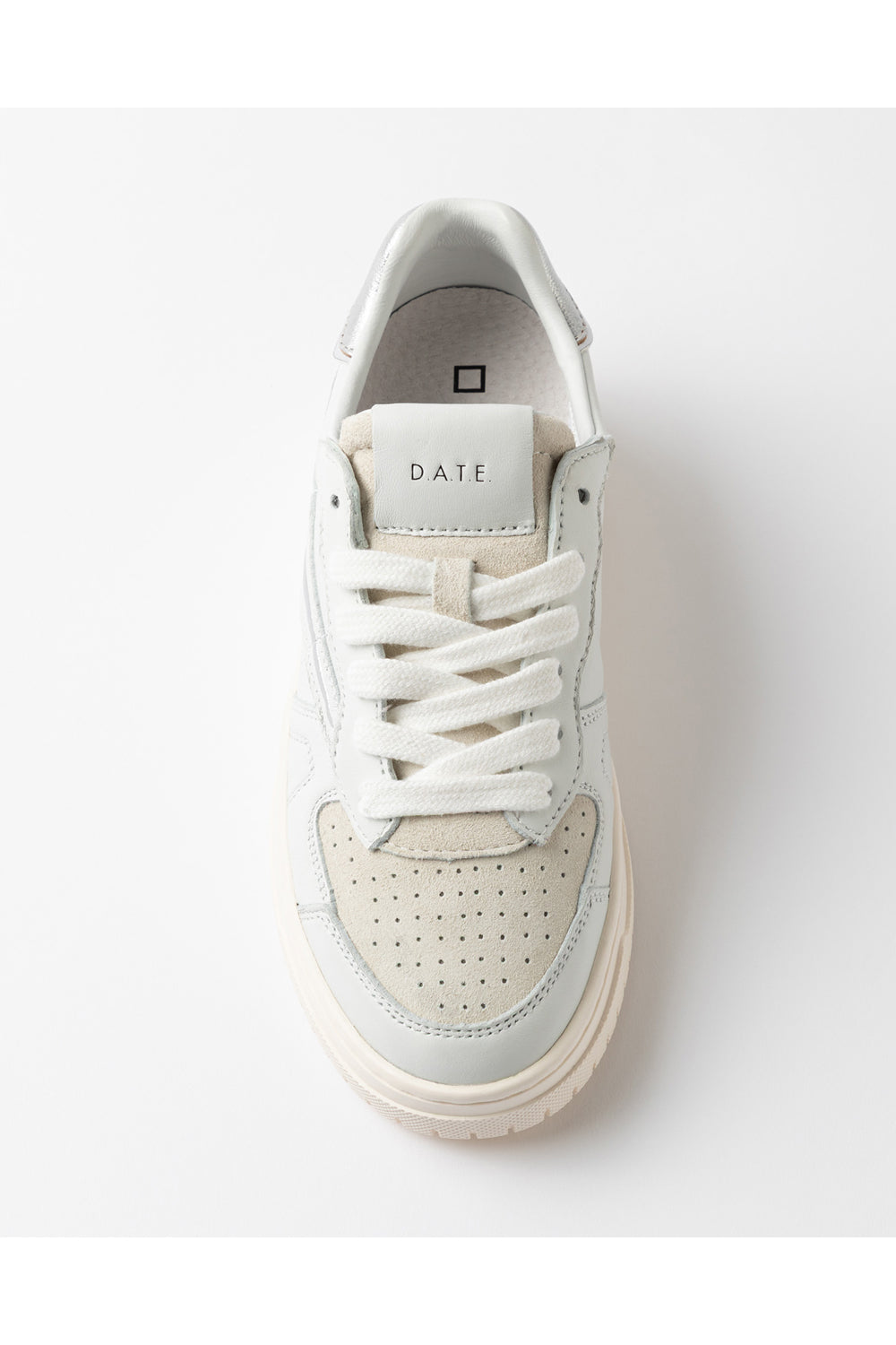 D.A.T.E. Torneo Pure Calf in bianco e argento