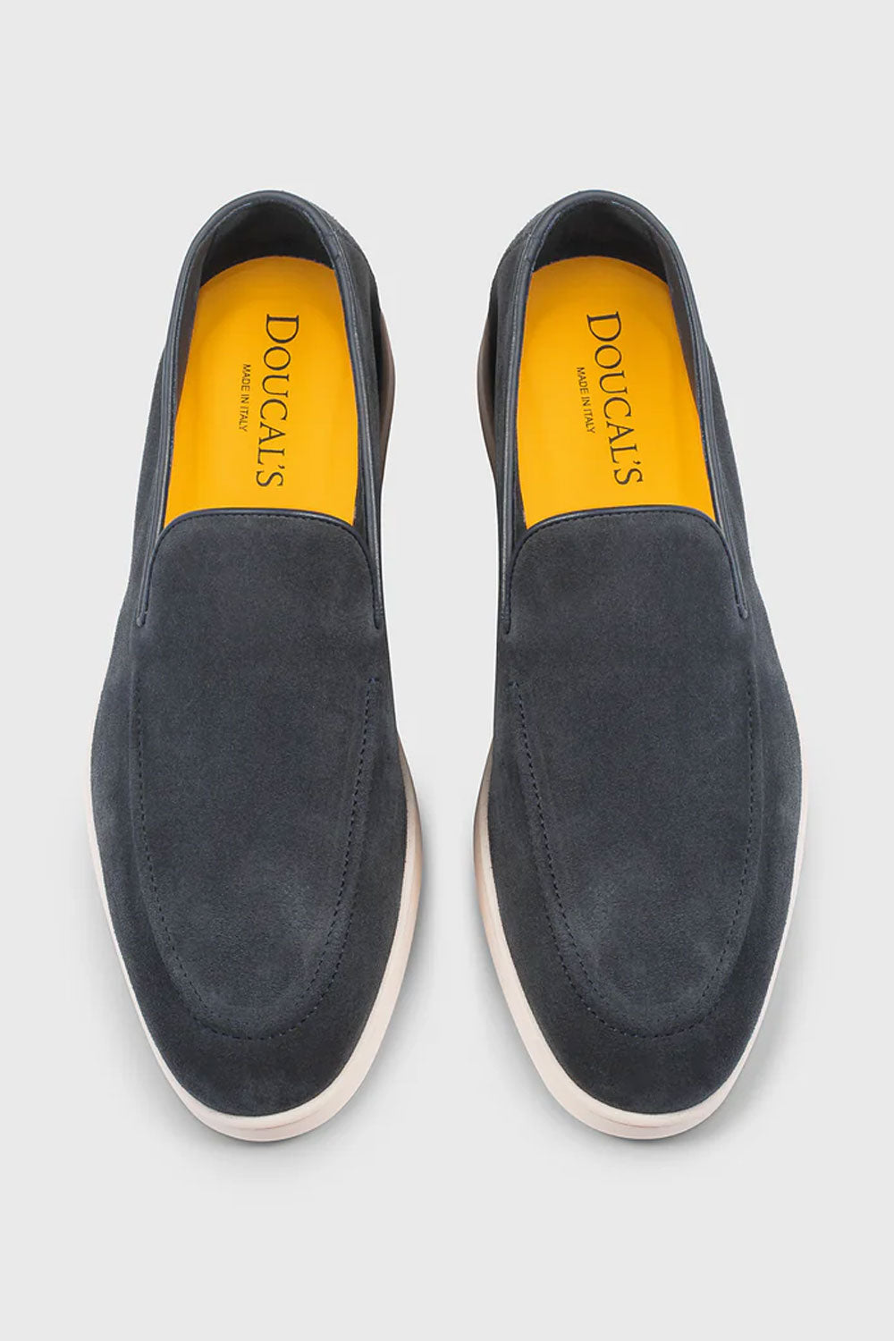 DOUCALS Mocassino in suede blu "notte"
