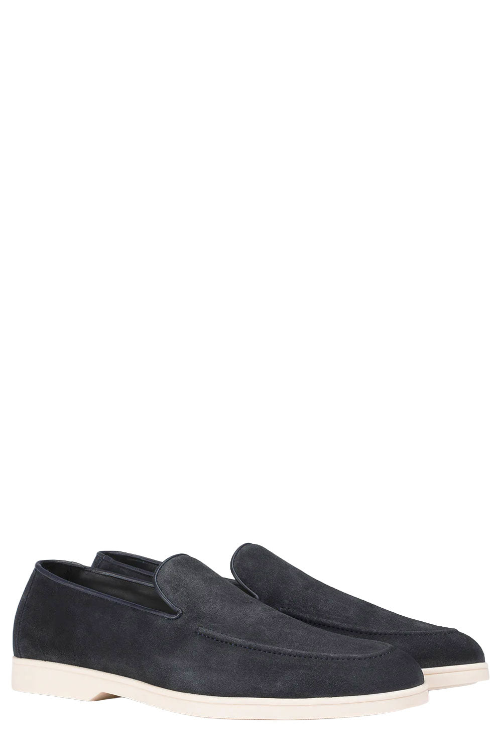 DOUCALS Mocassino in suede blu "notte"