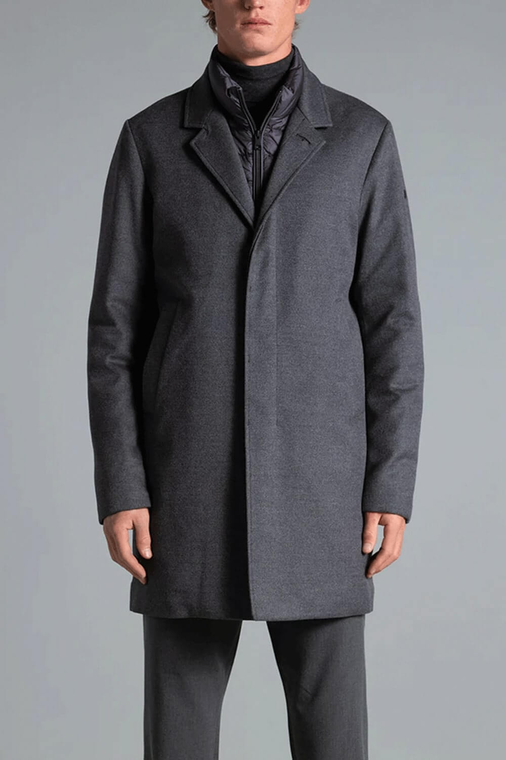 DUNO Cappotto in lana tecnico modello Fondo Uncategorized DUNO