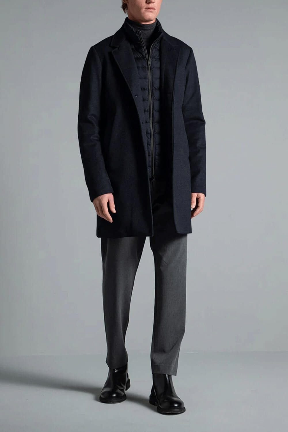 DUNO Cappotto in lana tecnico modello Fondo Uncategorized DUNO