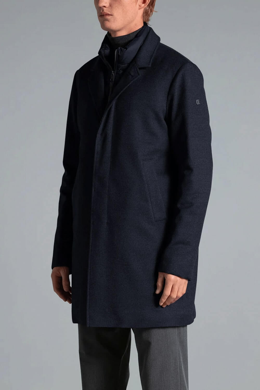 DUNO Cappotto in lana tecnico modello Fondo Uncategorized DUNO