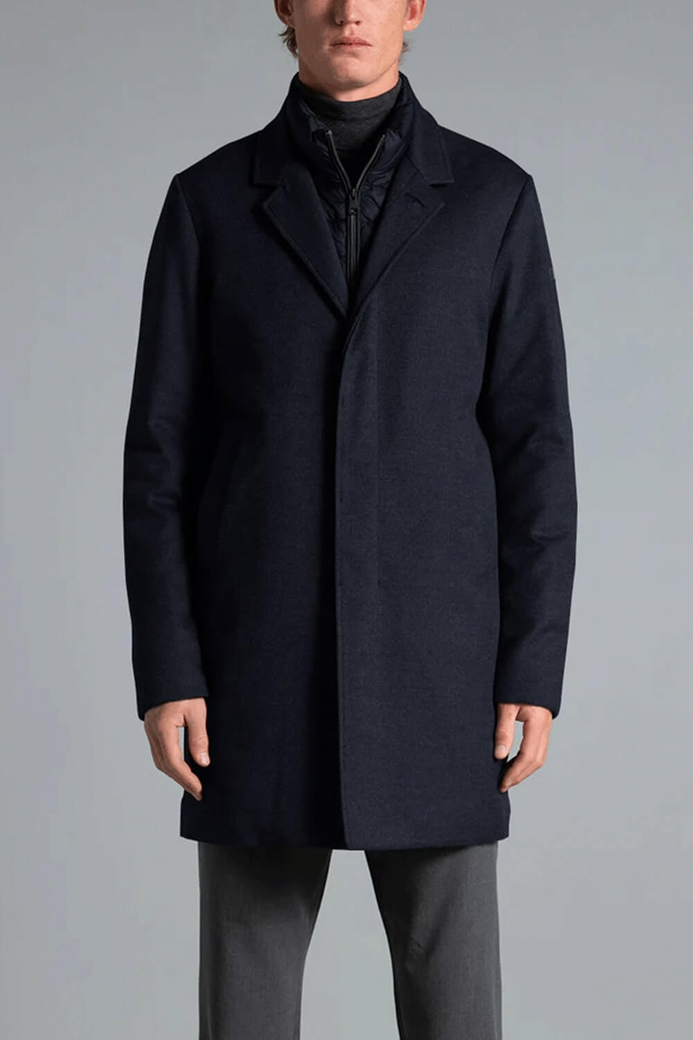 DUNO Cappotto in lana tecnico modello Fondo Uncategorized DUNO