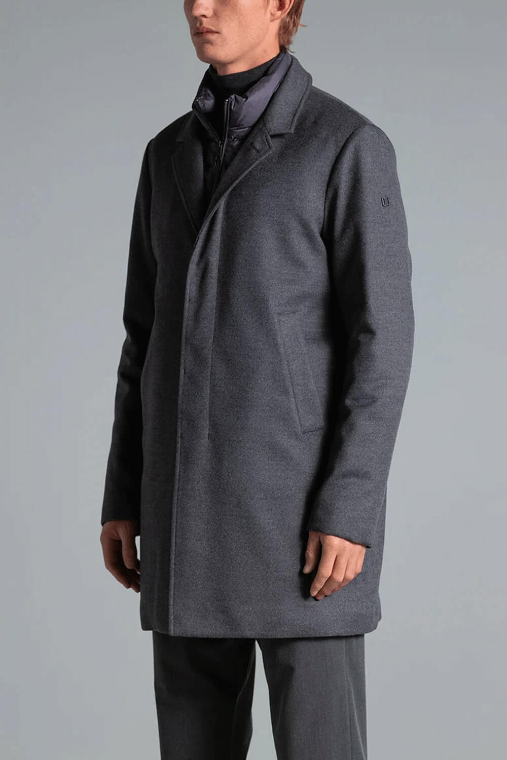DUNO Cappotto in lana tecnico modello Fondo Uncategorized DUNO