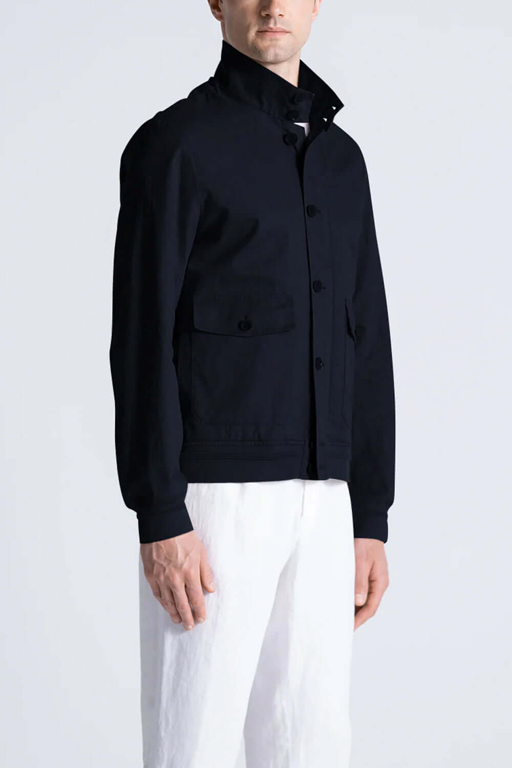 DUNO Bomber in tessuto waterproof di lino