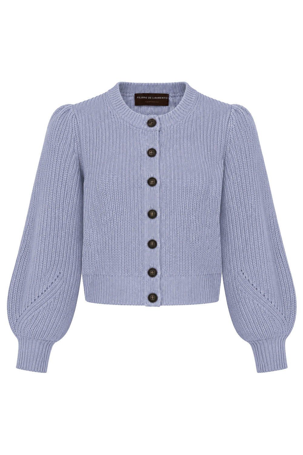 FILIPPO DE LAURENTIIS Cardigan a coste in lana e cashmere