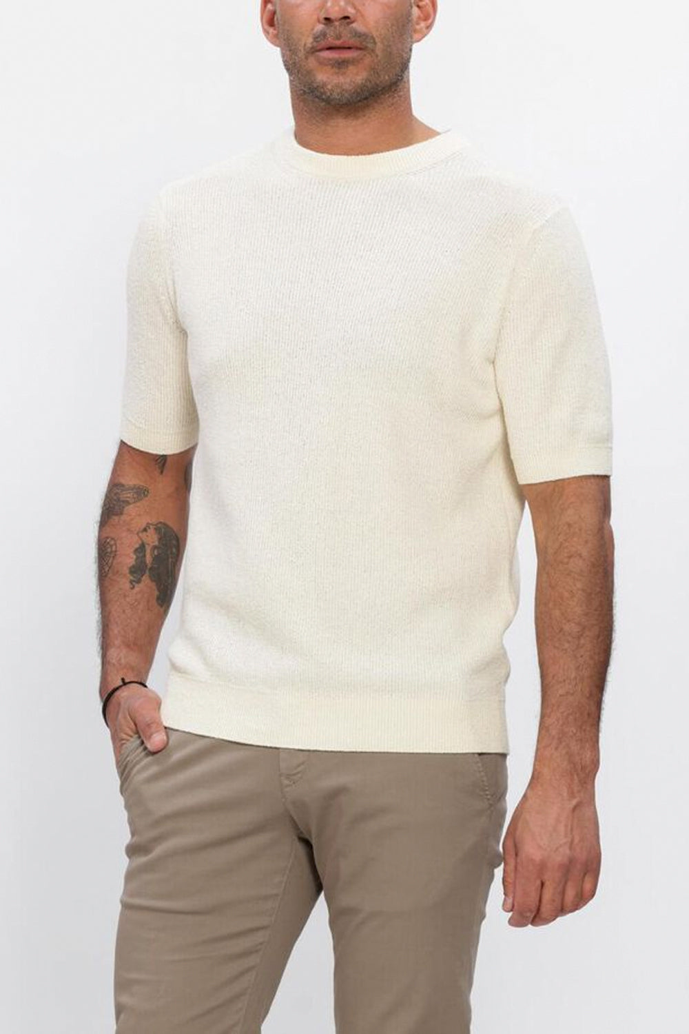 FILIPPO DE LAURENTIIS Maglia girocollo in cotone