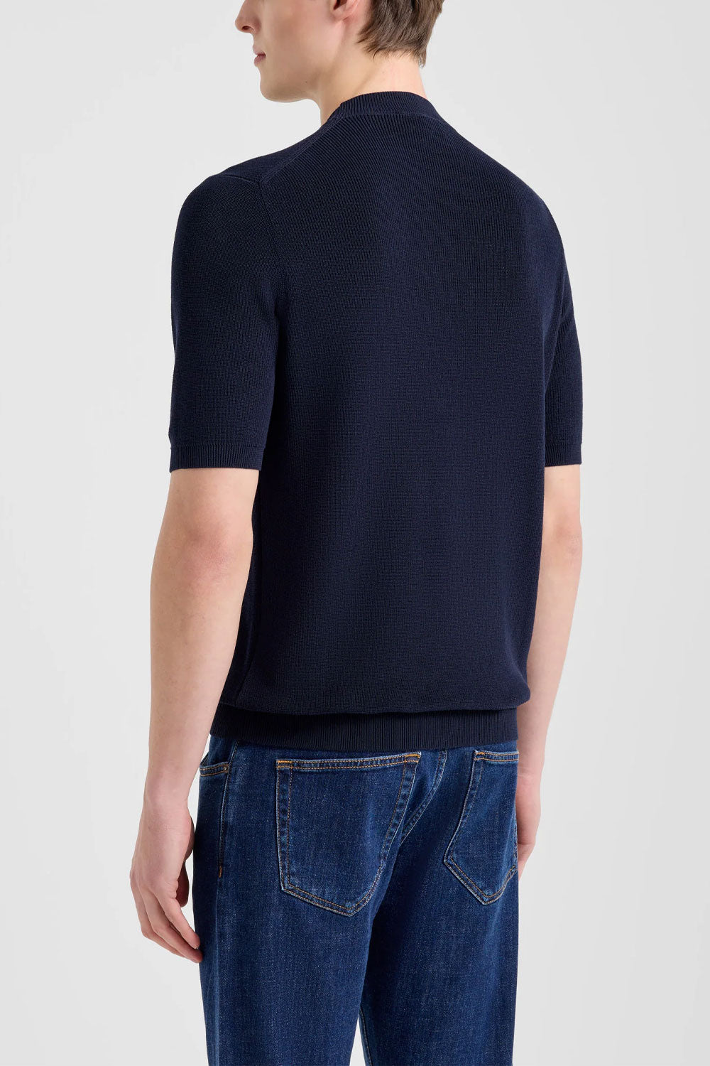 FILIPPO DE LAURENTIIS Maglia girocollo in cotone punto pannocchia