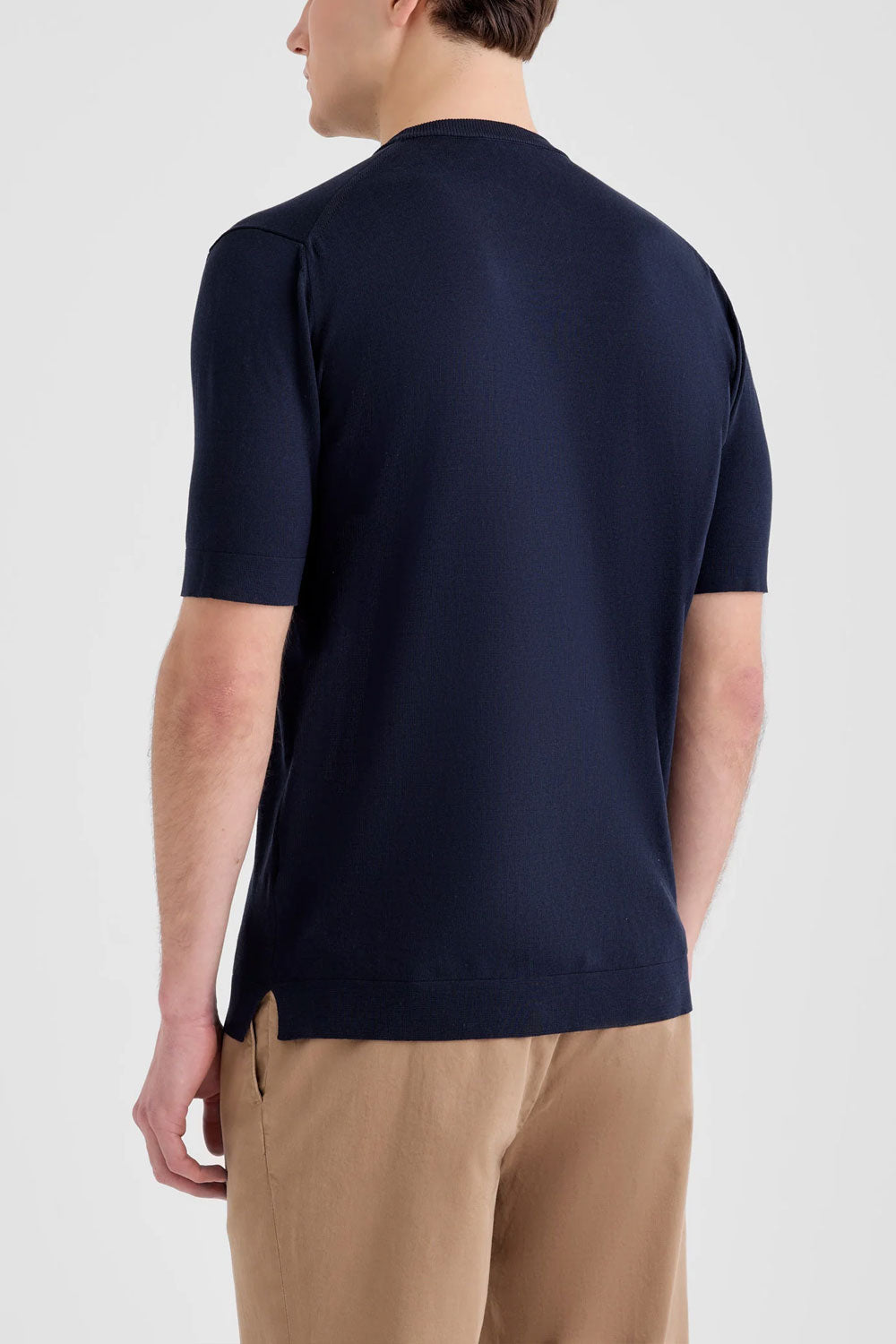 FILIPPO DE LAURENTIIS Tshirt in cotone punto riso