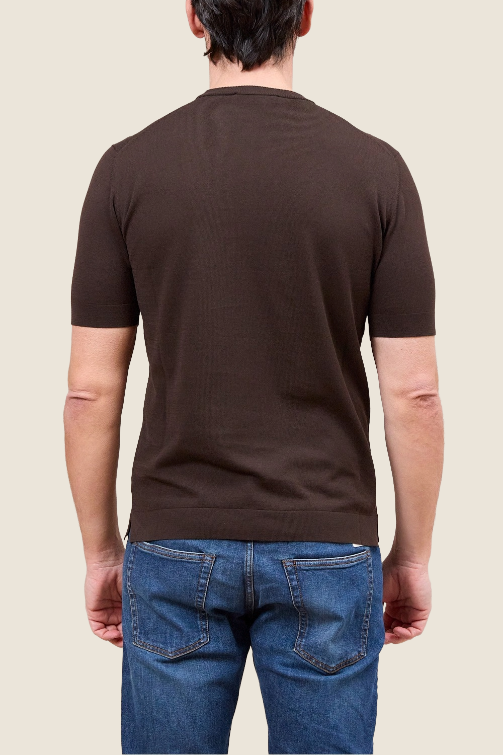 FILIPPO DE LAURENTIIS Tshirt in cotone punto riso