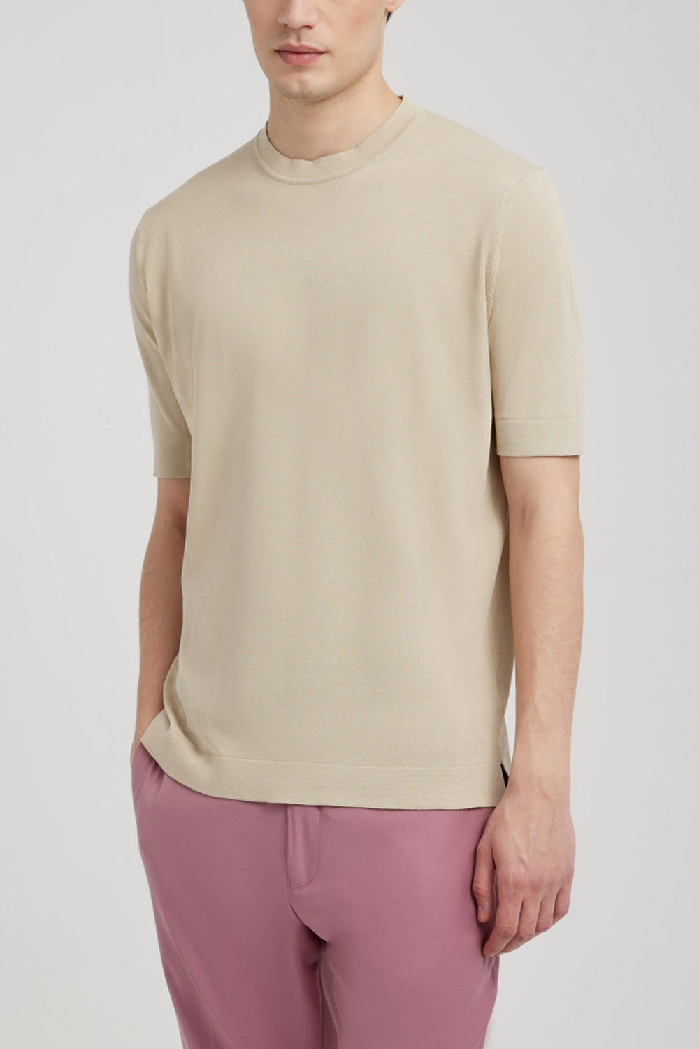 FILIPPO DE LAURENTIIS T-shirt in crepe di cotone FILIPPO DE LAURENTIIS