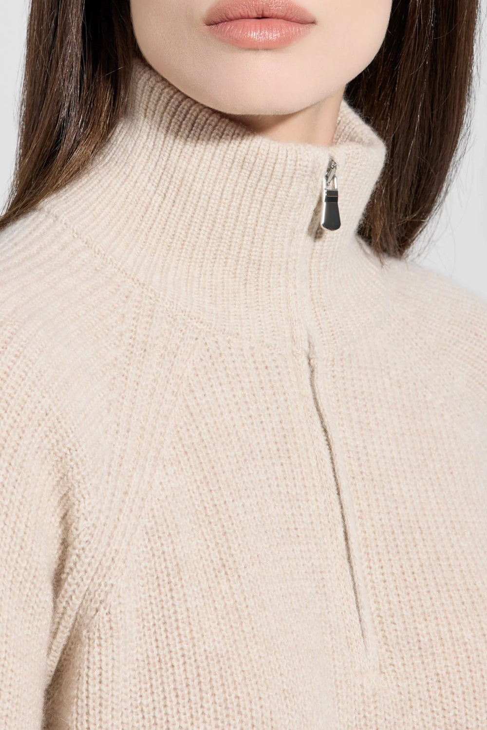 FILIPPO DE LAURENTIIS Maglia lana e cashmere mezza zip