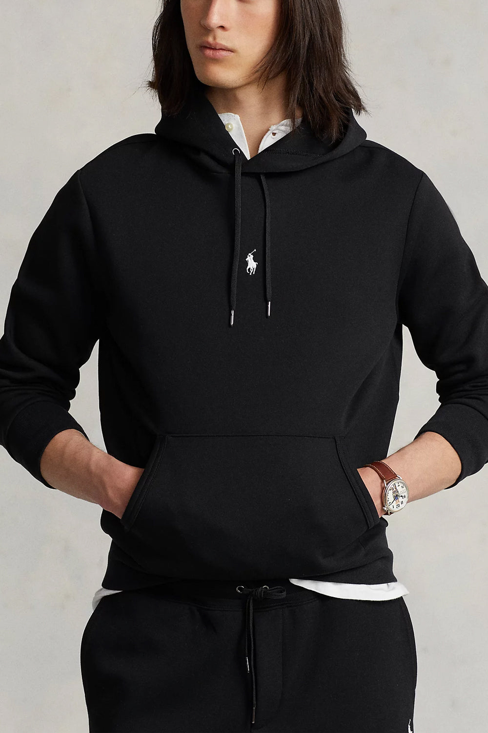 POLO RALPH LAUREN Felpa con cappuccio a maglia doppia POLO RALPH LAUREN