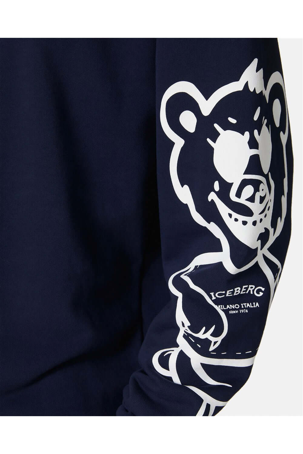 ICEBERG Felpa stampa bear e ricamo logo