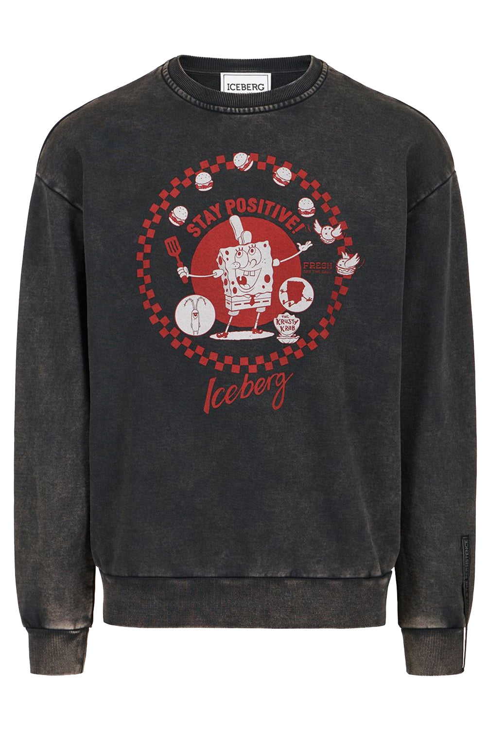 ICEBERG Felpa regular fit con stampa Spongebob