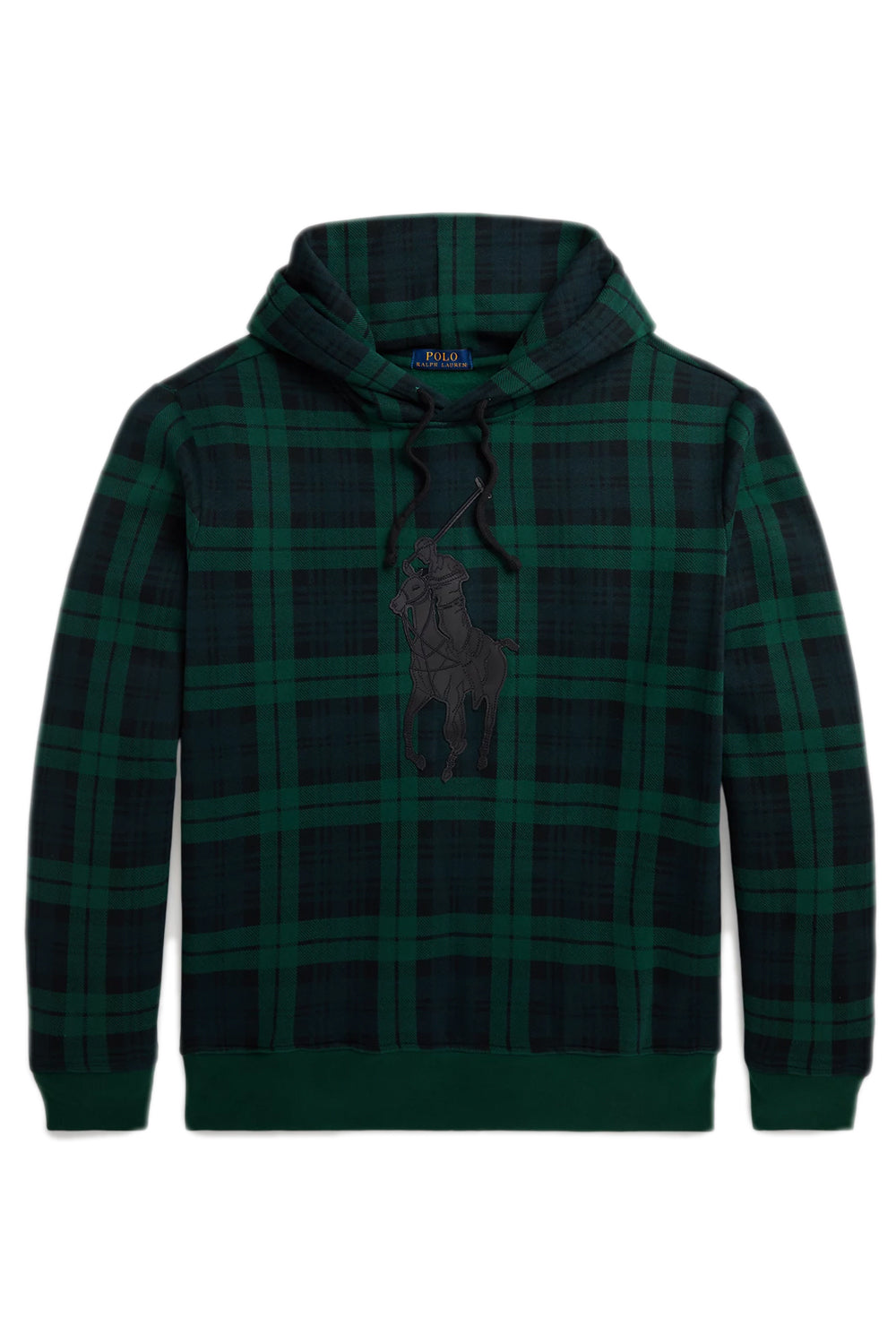 POLO RALPH LAUREN Felpa scozzese con cappuccio e pony POLO RALPH LAUREN