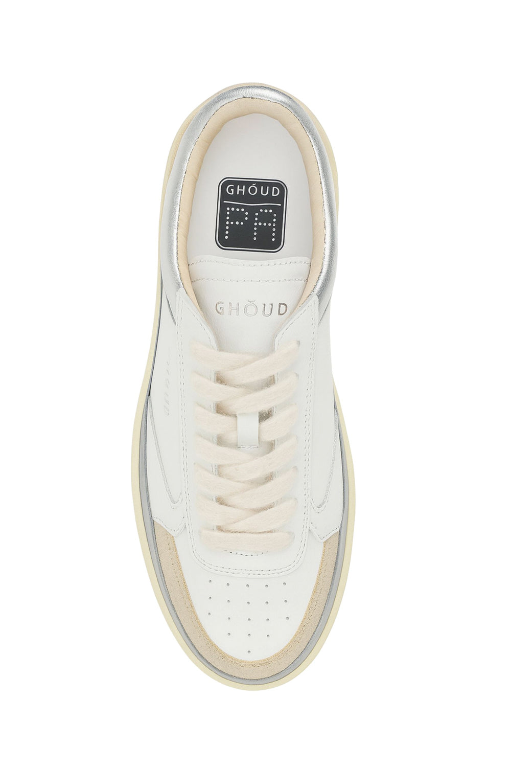 GHOUD Sneakers Pads Bianco Silver
