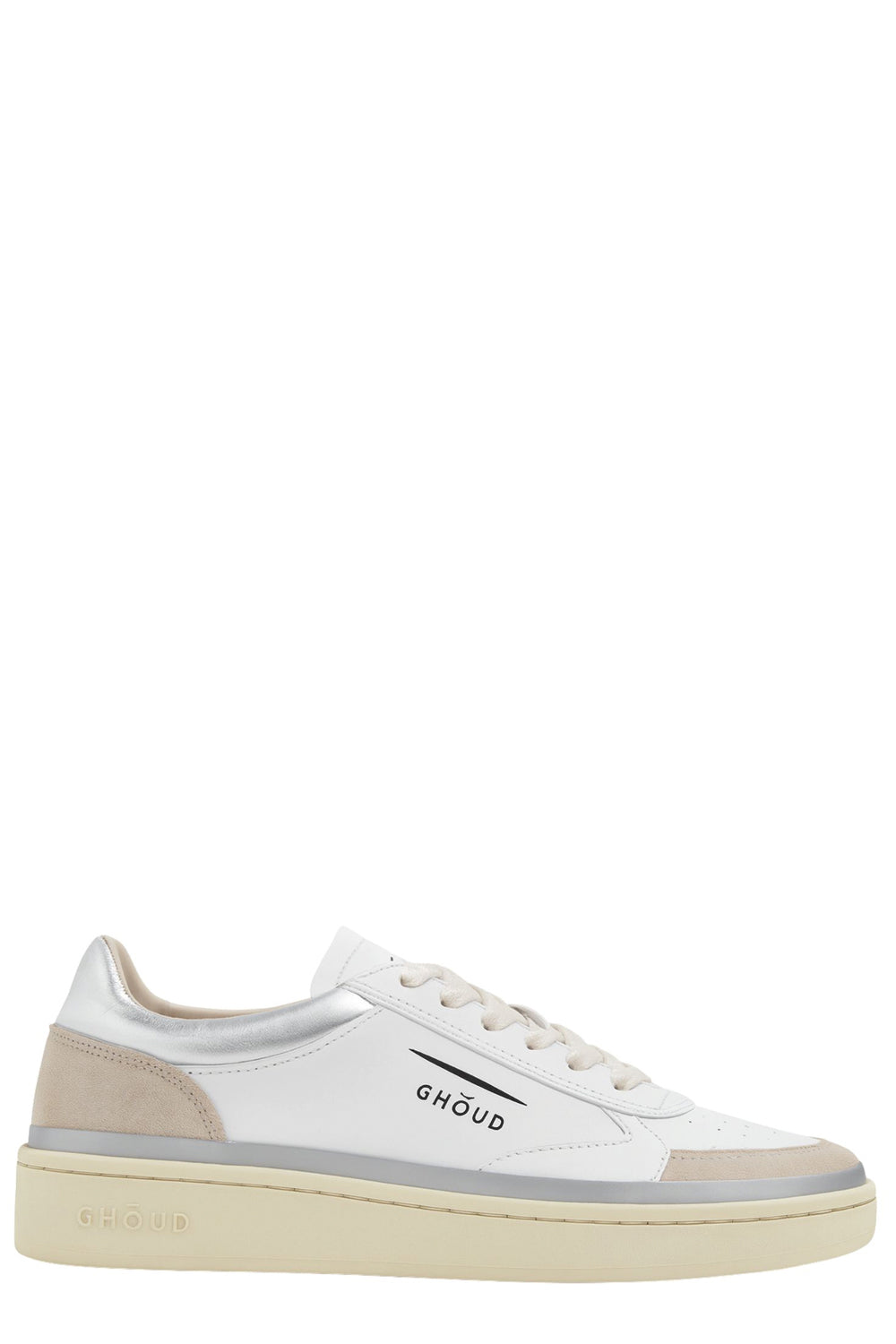 GHOUD Sneakers Pads Bianco Silver