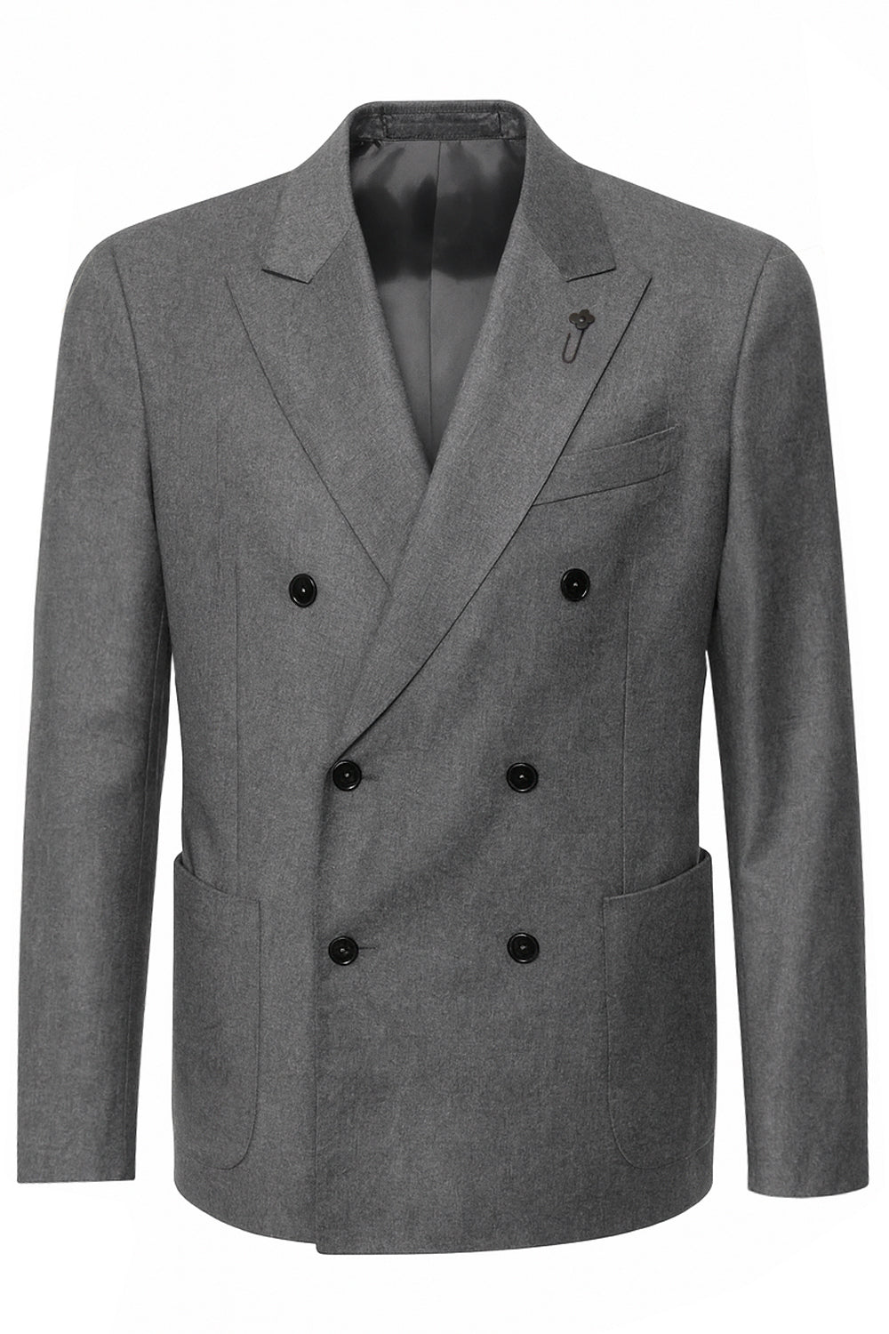 LARDINI Giacca doppiopetto in lana