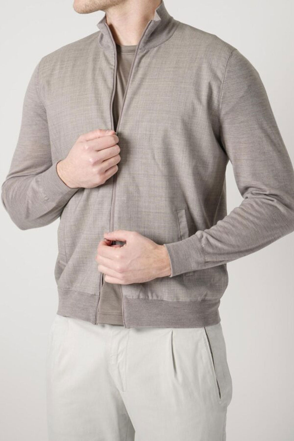 GRAN SASSO Giacca in lana full zip
