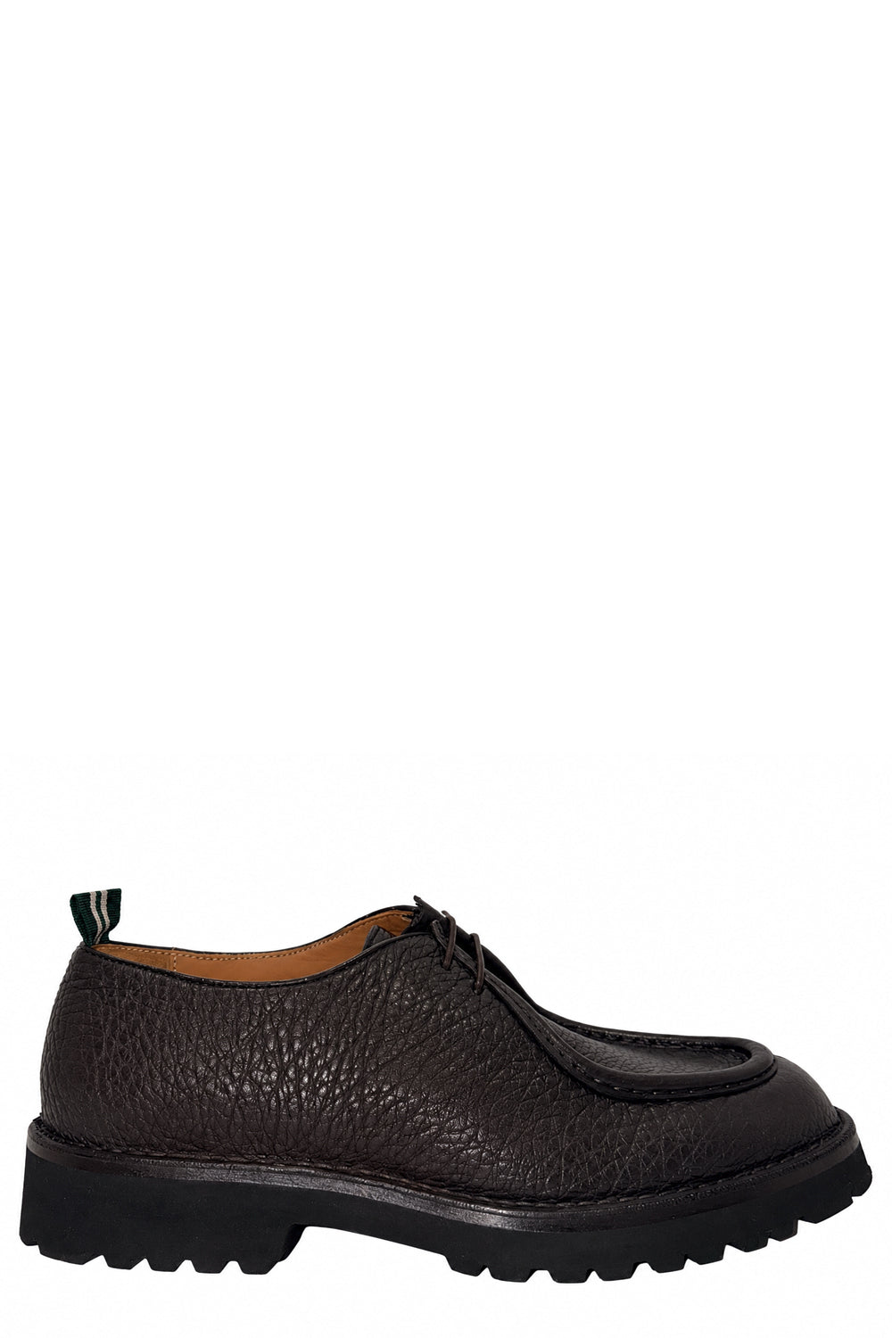 GREEN GEORGE Stringata due fori in pelle martellata