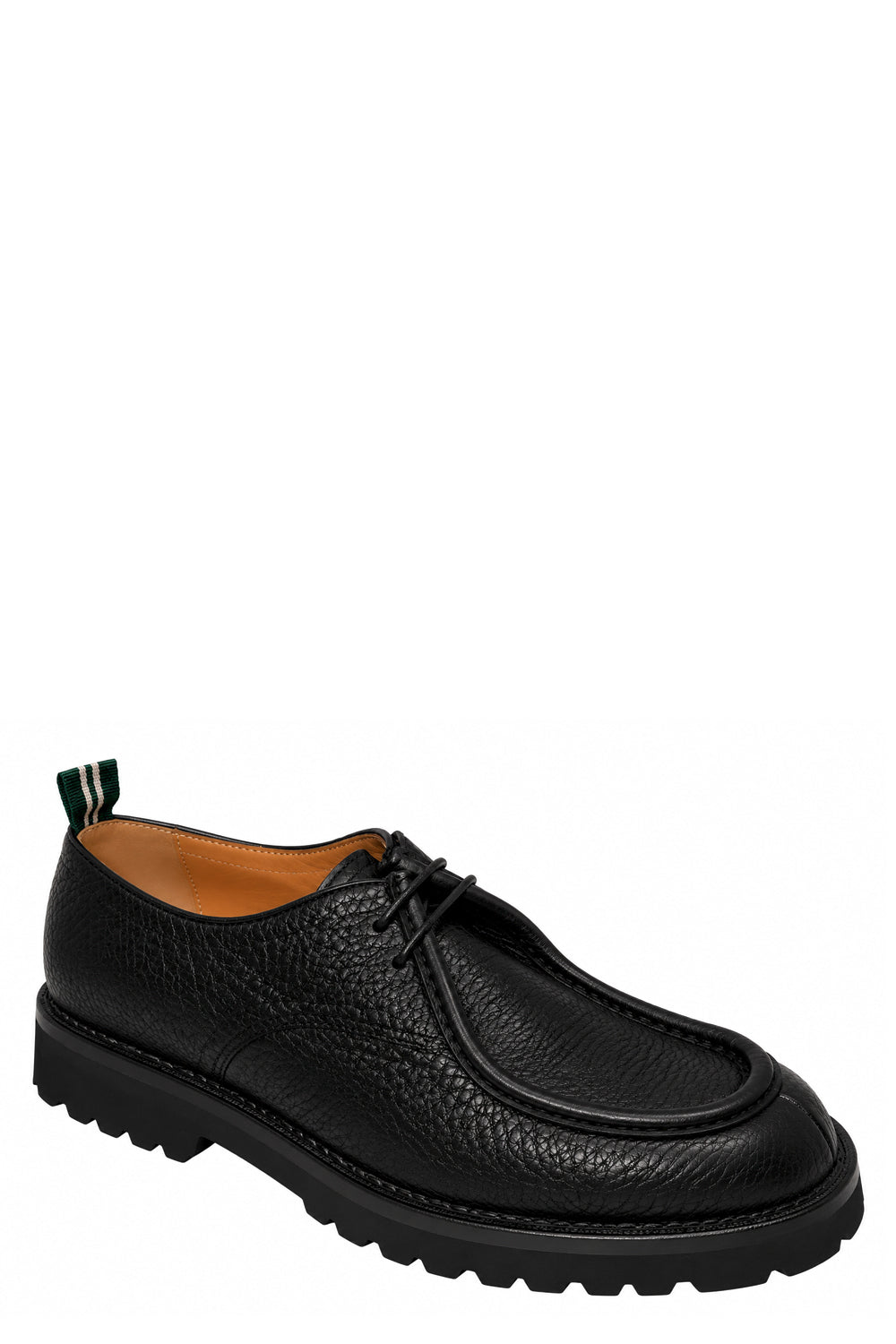 GREEN GEORGE Stringata due fori in pelle martellata