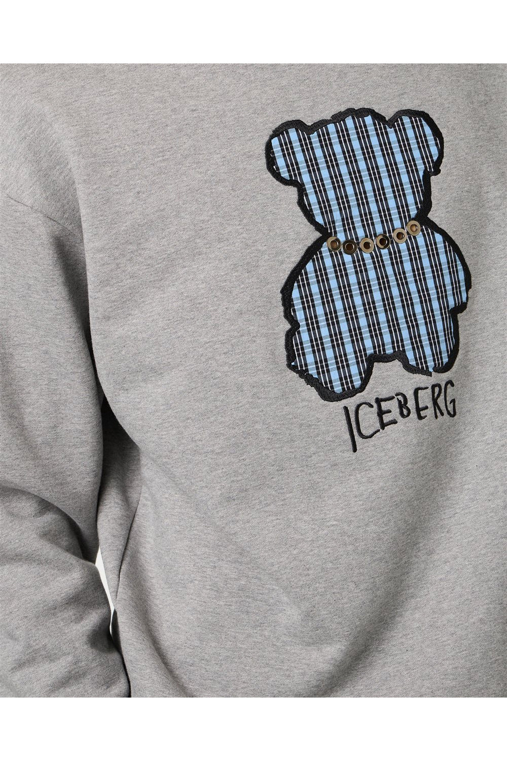 ICEBERG Felpa regular fit con applicazione bear
